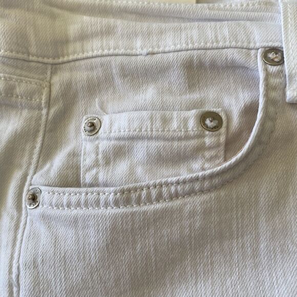 Rag & Bone Womens Aged Bright White The Dre Slim Boyfriend Stretch Jean Sz 26 - Picture 10 of 16